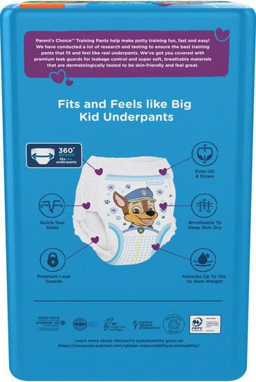 Parents Choice Paw Patrol Size 6 Baby Pull-Up Diaper Pants, 18+ kg, 17 pcs - Image 2