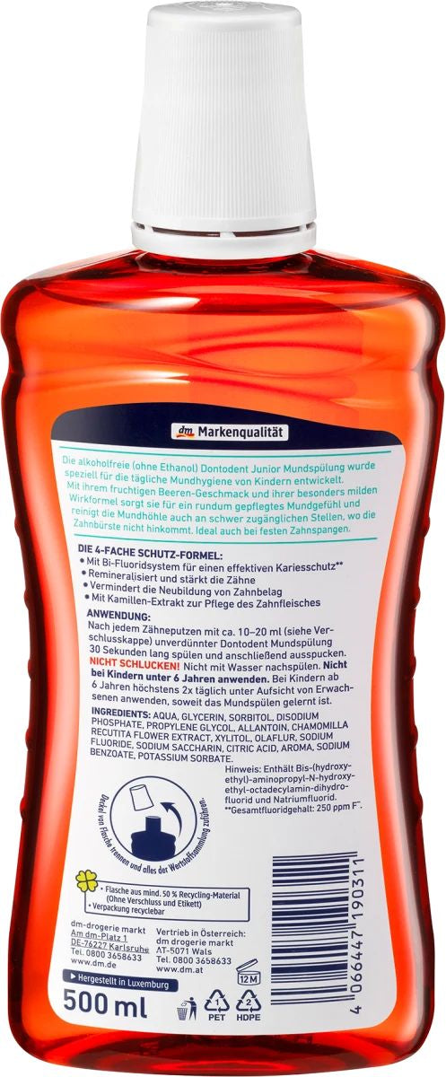 Dontodent Junior Kids Mouthwash, 500 mL - Image 2