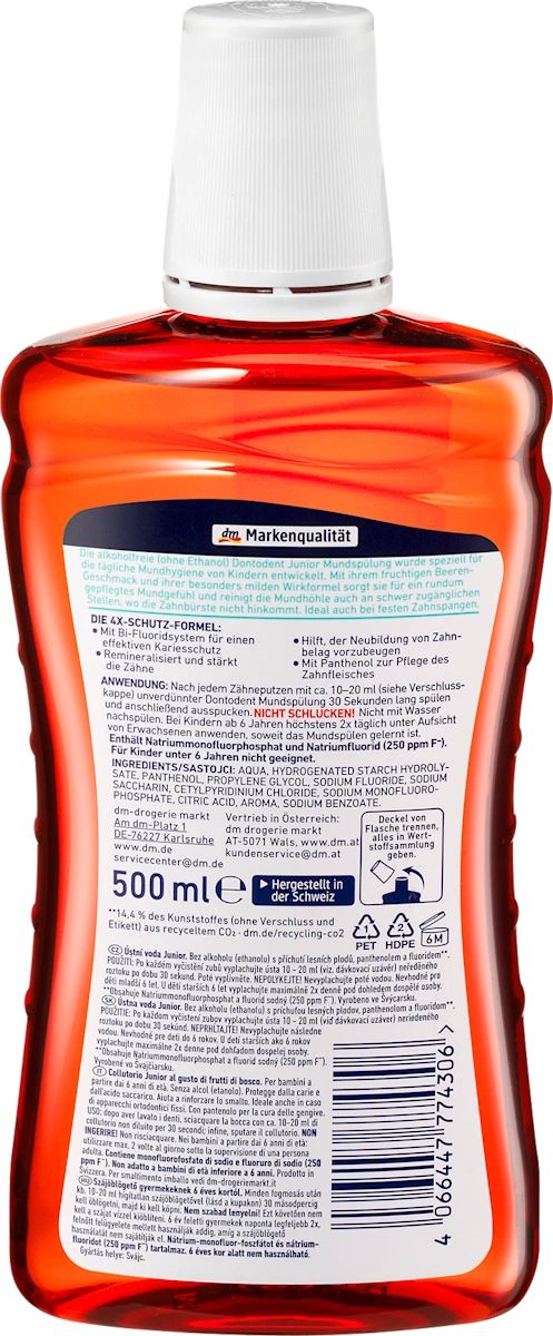 Dontodent Junior Kids Mouthwash, 500 mL - Image 4