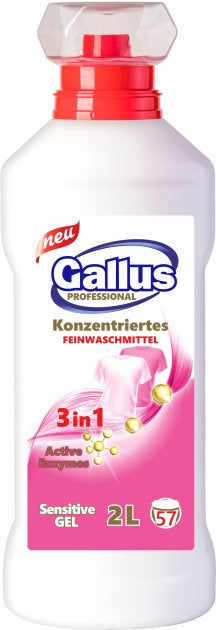 Gallus 3-in-1 Sensitive Liquid Laundry Detergent, 2 L, 57 loads