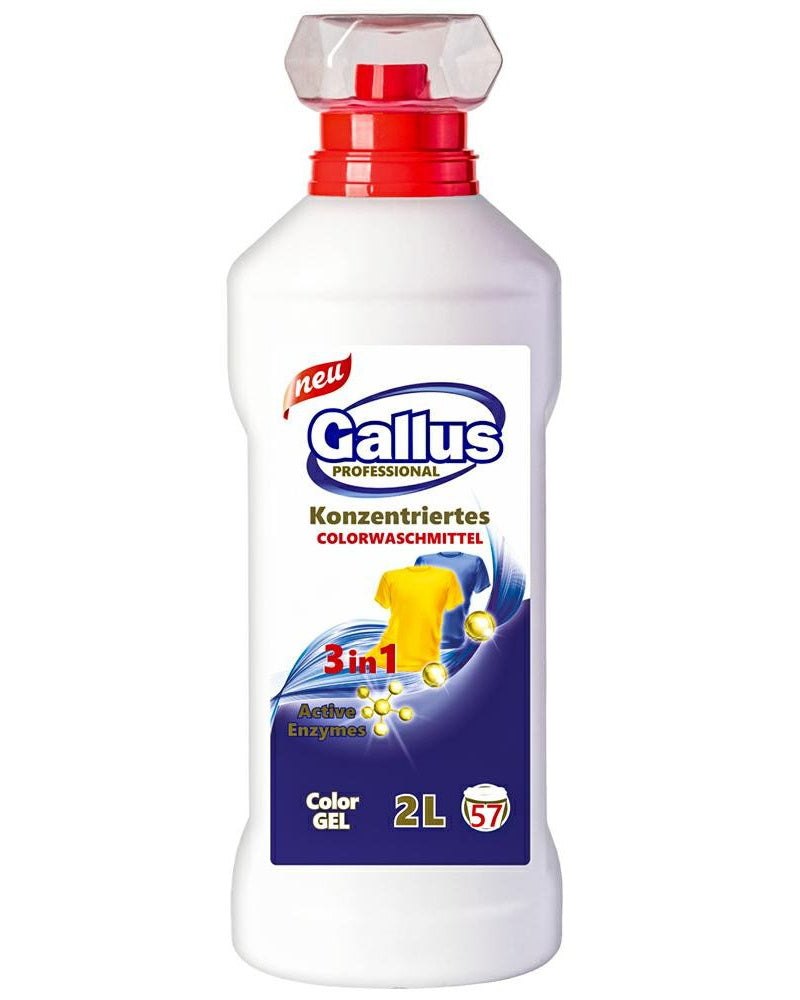 Gallus 3-in-1 Color Liquid Laundry Detergent, 2 L, 57 loads