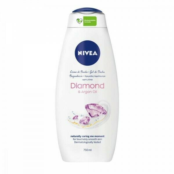 Nivea Care & Diamond Shower Gel, 750 mL