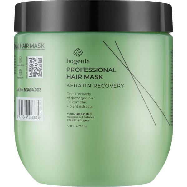 Bogenia Keratin Recovery Professional Hair Mask, 500 mL