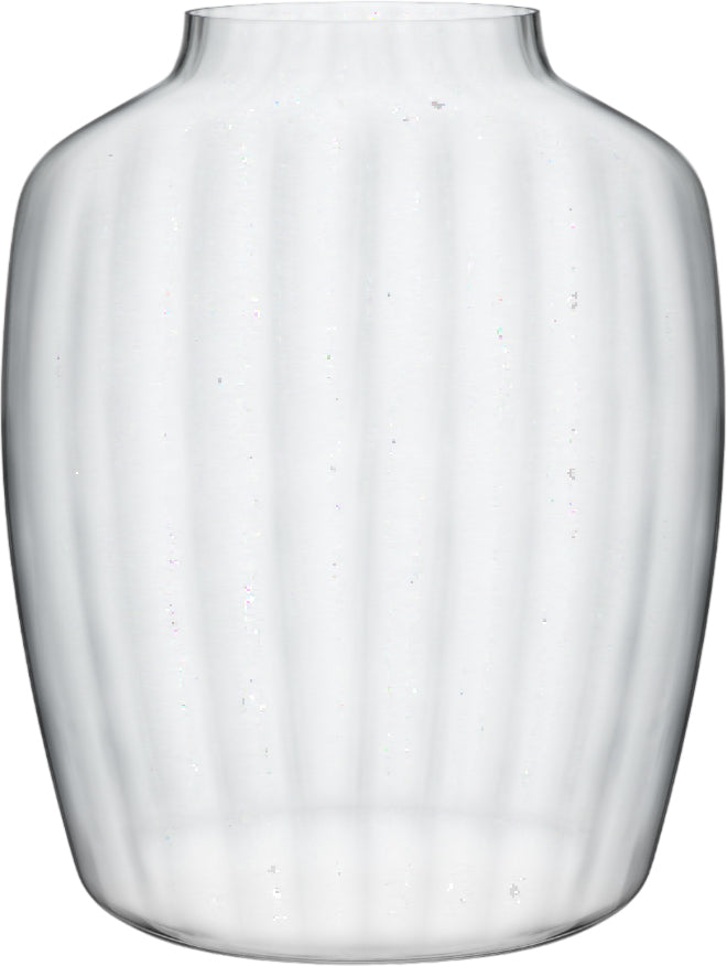 Rona Ambiente Optical Glass Flower Vase, 23 cm