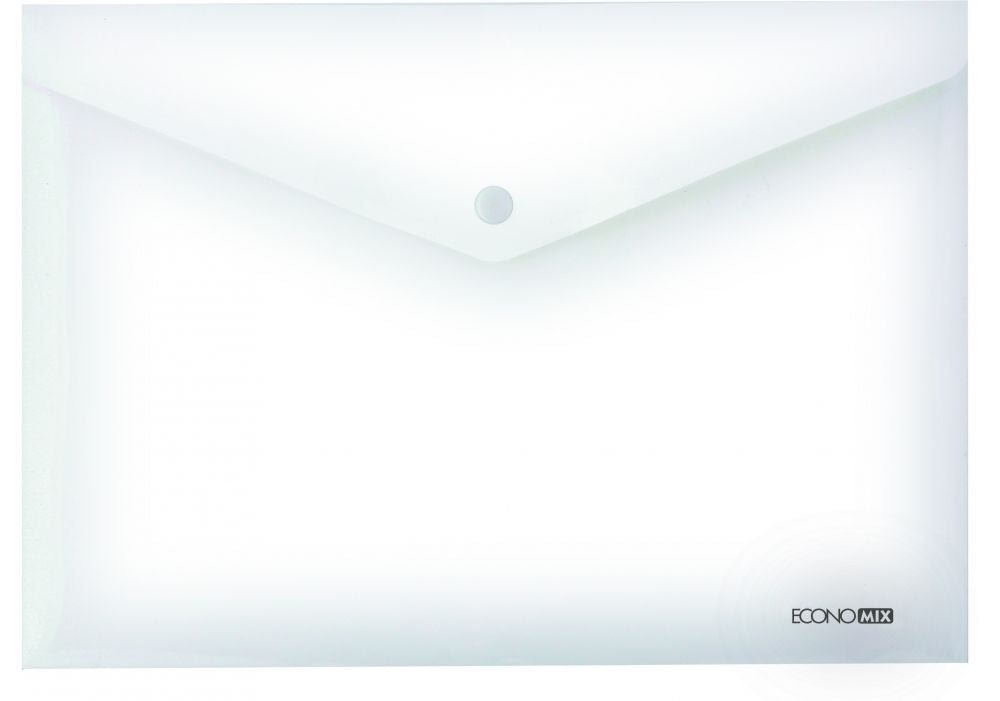 Economix A5 Plastic Snap Envelope Folder, Assorted - Image 3