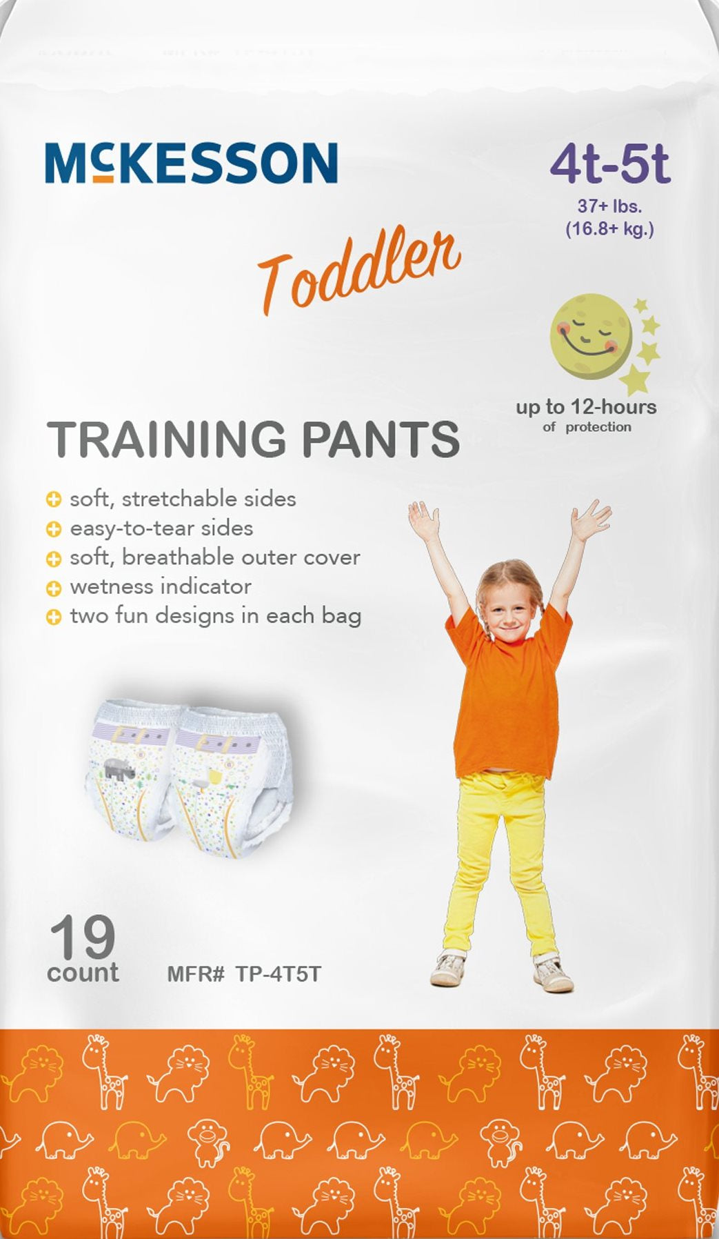 McKesson Baby Pull-Up Diaper Pants, 19 pcs, 16.8+ kg