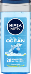 Nivea Men's Arctic Ocean 2-in-1 Shower Gel, 250 mL