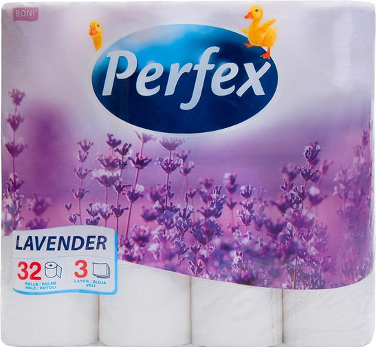 Perfex Boni Lavender 3-Ply Toilet Paper, 32 Rolls