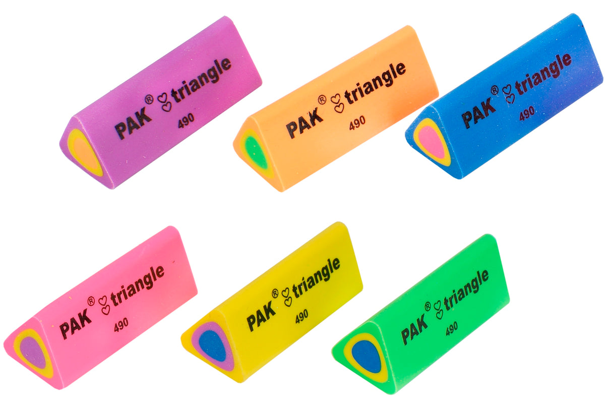 Pak Triangle 490 Colored Eraser