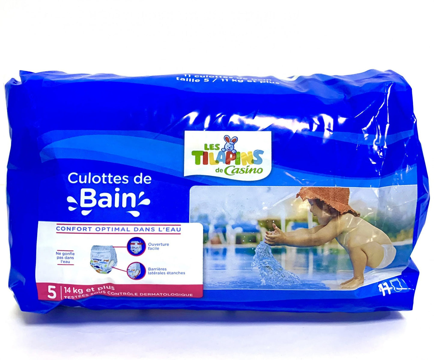 Les Tilapins de Casino 5 Baby Swim Diaper Pants, 14+ kg, 11 pcs
