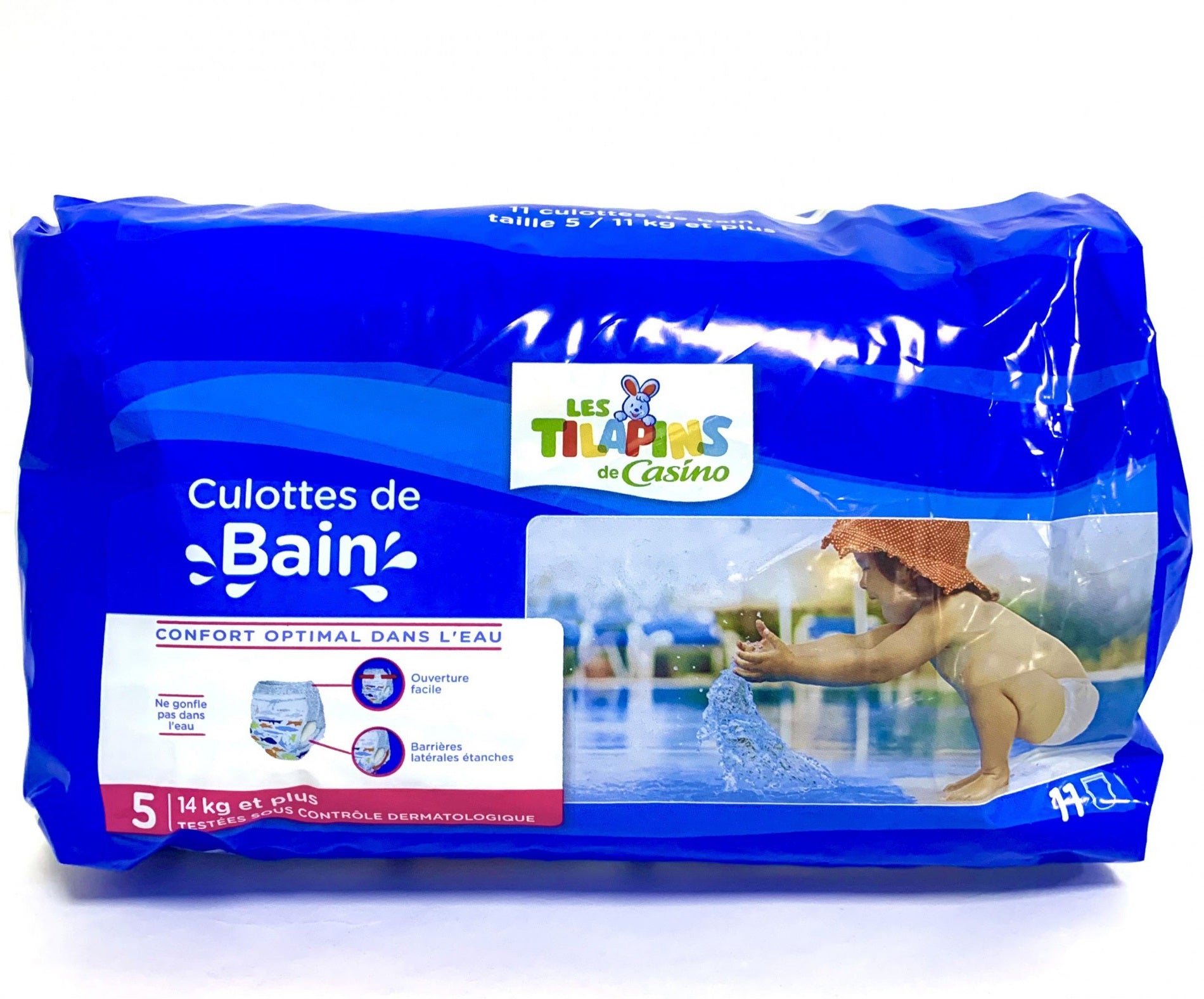 Les Tilapins de Casino 5 Baby Swim Diaper Pants, 14+ kg, 11 pcs