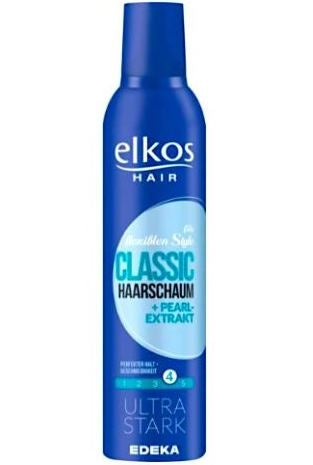 Elkos Classic Hold 4 Hair Mousse, 250 mL