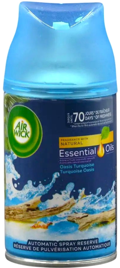 Air Wick Turquoise Oasis Automatic Air Freshener Refill, 250 mL
