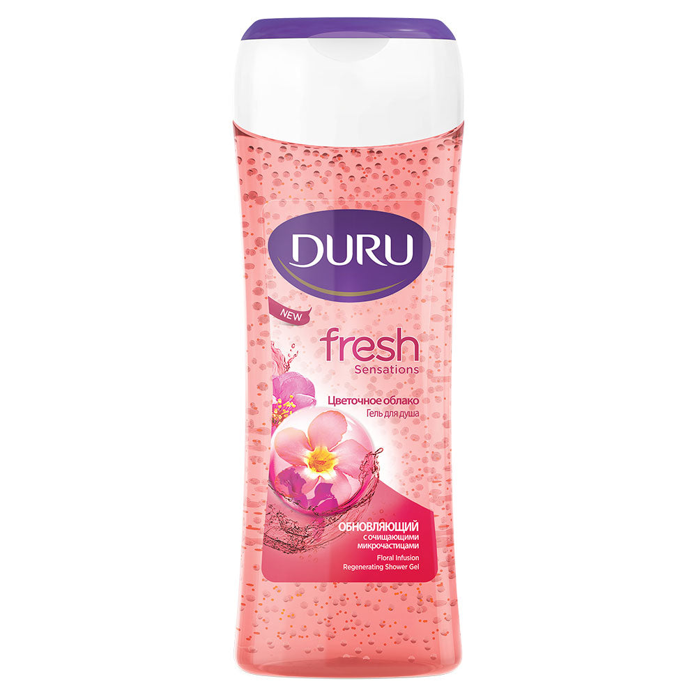 Duru Fresh Sensations Floral Cloud - Renewing Shower Gel, 250 mL
