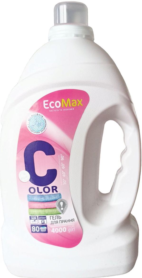 EcoMax Color Laundry Detergent Gel, 4 kg