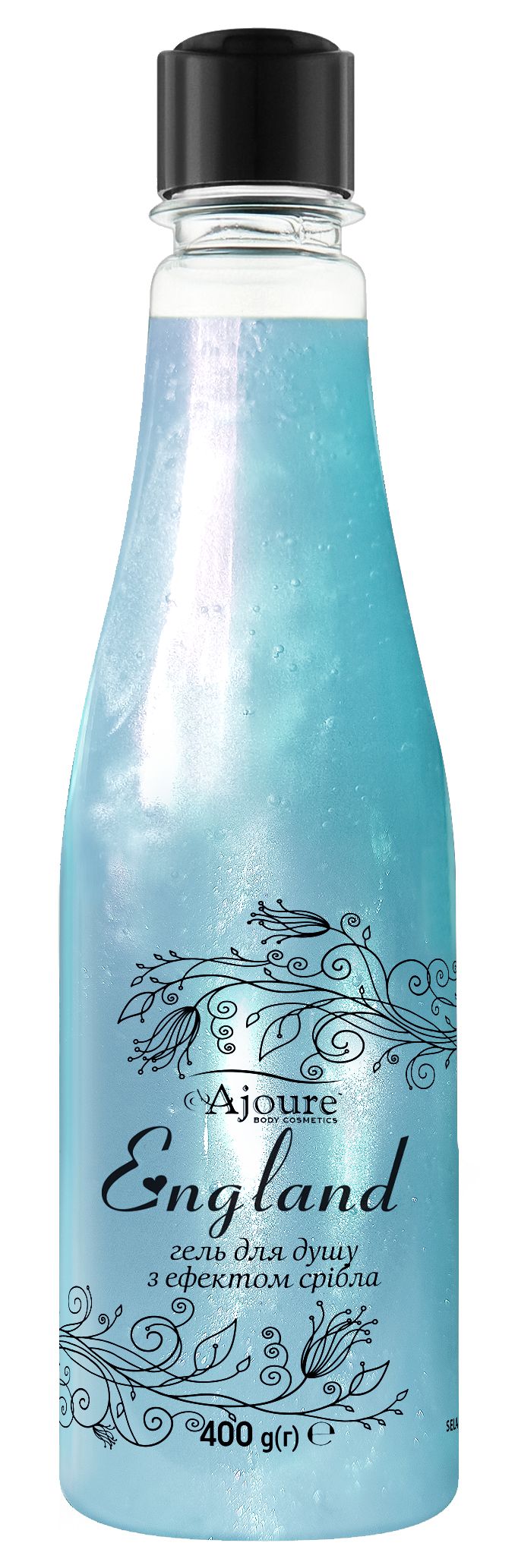 Ajoure England Silver-Effect Shower Gel, 400 g