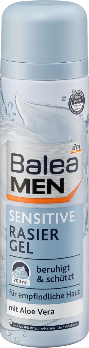 Balea Men Sensitive Shaving Gel, 200 mL