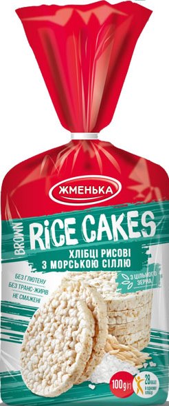 Zhmenka Sea Salt Rice Cakes, 100 g
