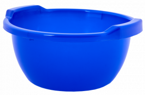 Aleana 121061 Round Plastic Basin, Assorted, 12 L