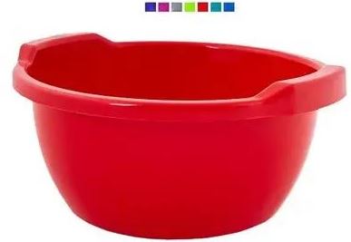 Aleana 121061 Round Plastic Basin, Assorted, 12 L - Image 4