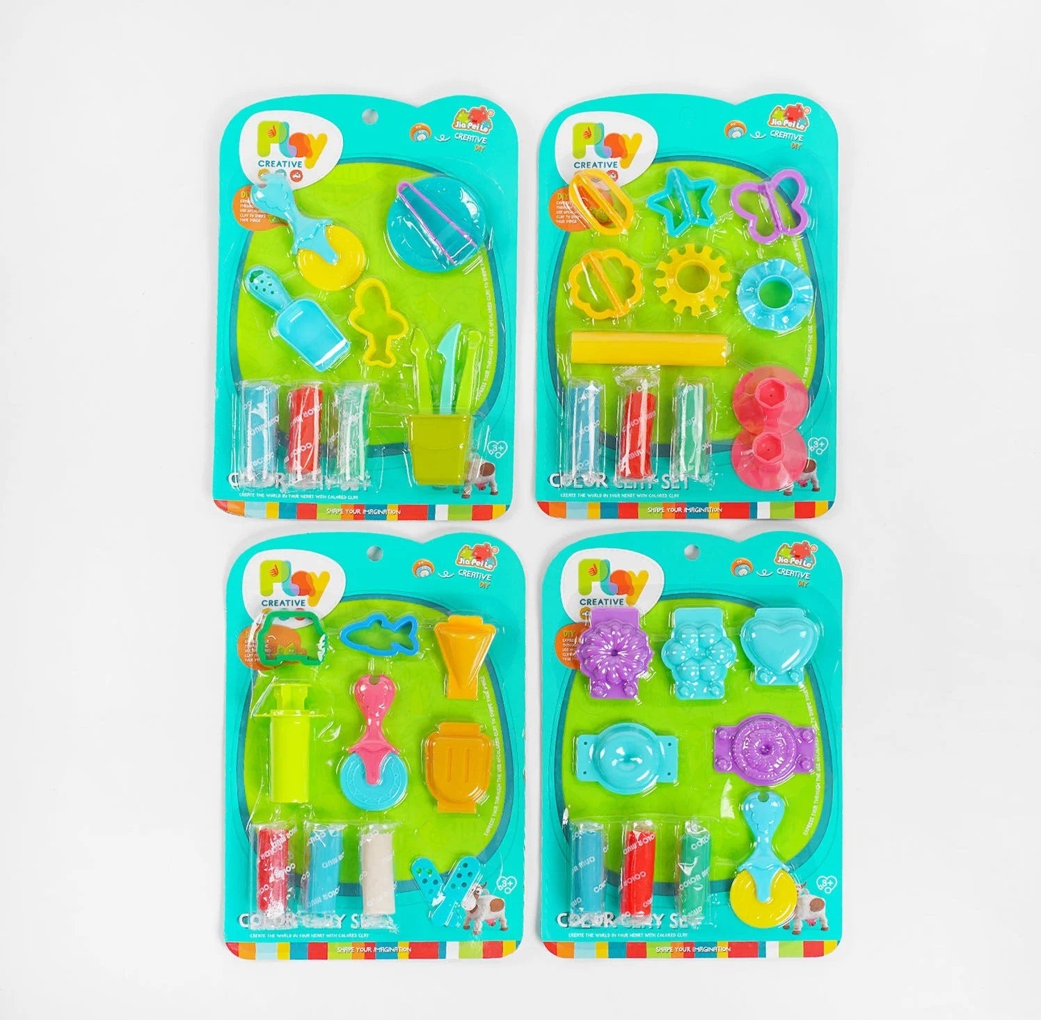 5838-164/165/166/168 Play Creative Modeling Dough, 3 Colors
