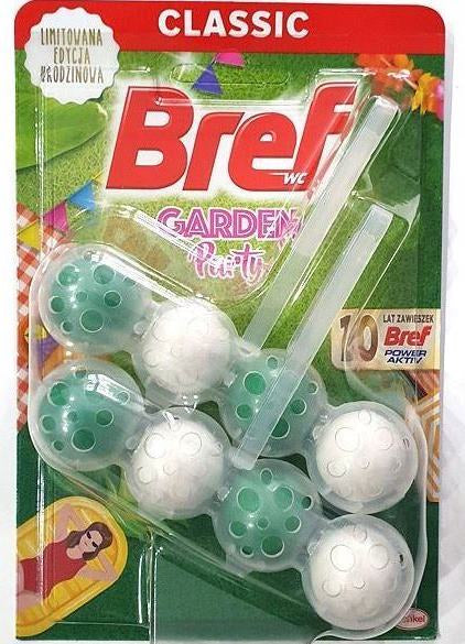 Toilet rim block Bref Active 4-in-1 Garden Party 2 x 50 g