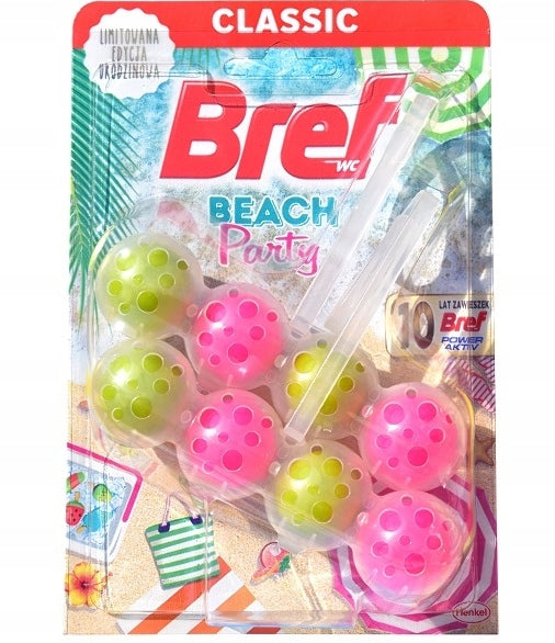 Toilet rim block Bref Active 4-in-1 Beach Party 2 x 50 g