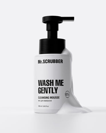 Mr. Scrubber Wash Me Gently Face Cleansing Mousse, 250 mL - Image 2