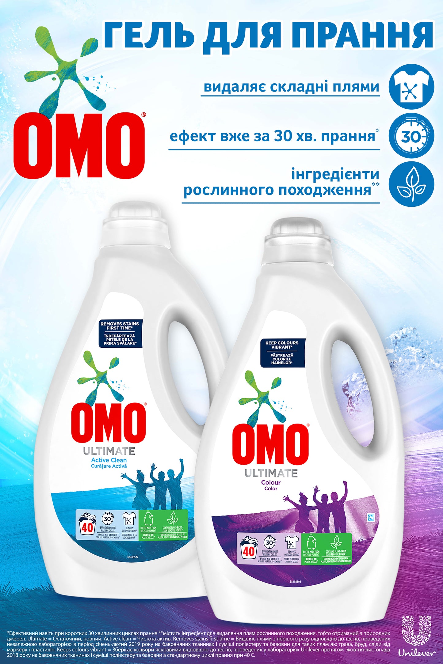 OMO Ultimate Color Laundry Detergent Gel, 40 Loads, 2 L - Image 4