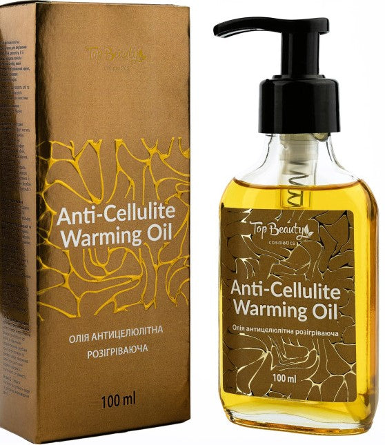 Top Beauty Anti-Cellulite Warming Massage Oil, 100 mL