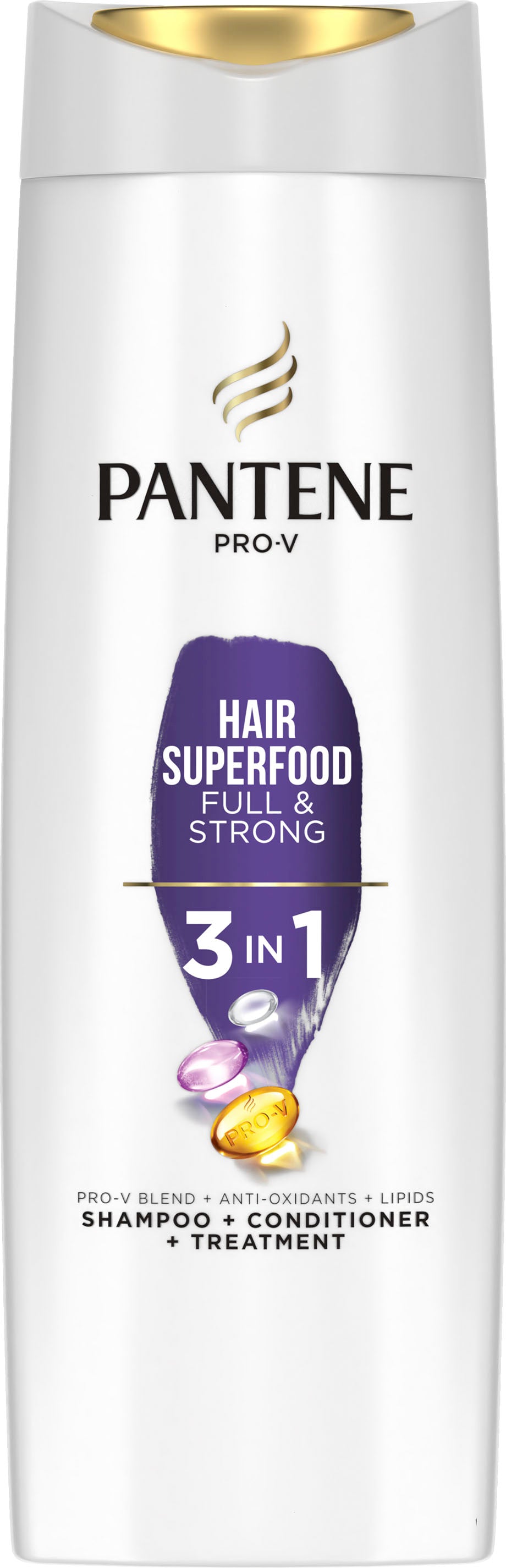 Pantene Pro-V 3-in-1 Superfood Nourishing Cocktail Shampoo, 360 mL