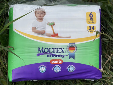 Moltex Size 6 Baby Pull-Up Diaper Pants, 16+ kg, 34 pcs - Image 2