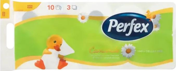 Perfex Chamomile 3-Ply Toilet Paper, 10 Rolls