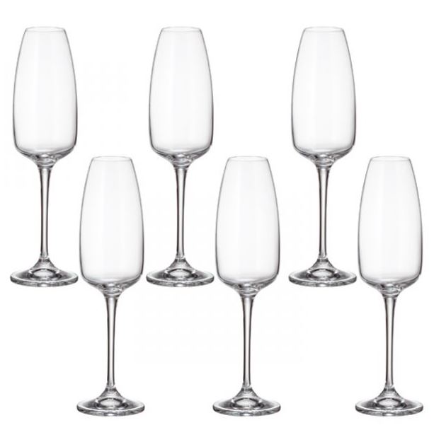Bohemia Anser Champagne Flute Set, 6 x 290 mL - Image 2