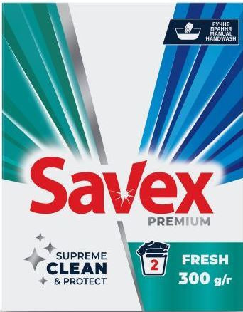 Savex Premium Fresh Hand-Wash Laundry Detergent Powder, 300 g