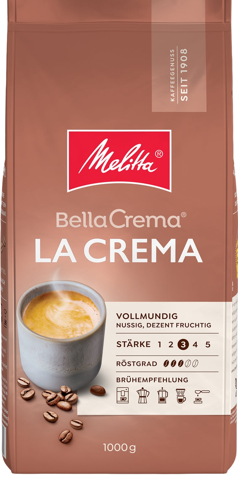 Melitta Bella Crema La Crema Whole Bean Coffee, 1 kg