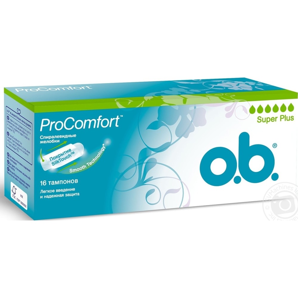 o.b. ProComfort Super Plus Tampons, 16 pcs