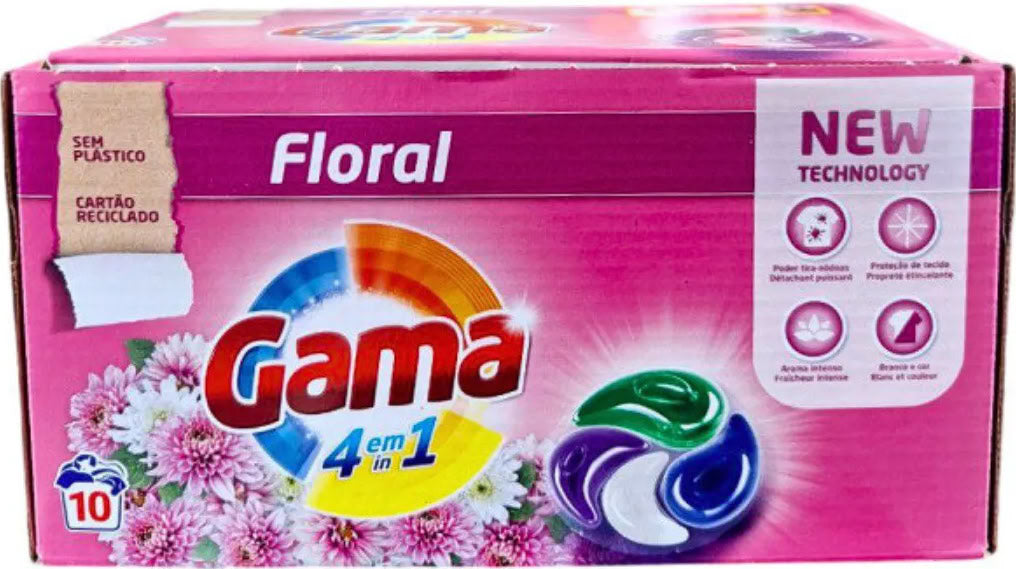 Gama Floral 4-in-1 Laundry Detergent Pods, 10 pcs (Price per 1 pc)