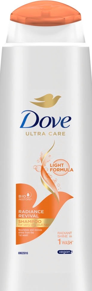 Dove Radiant Shine Shampoo, 400 mL