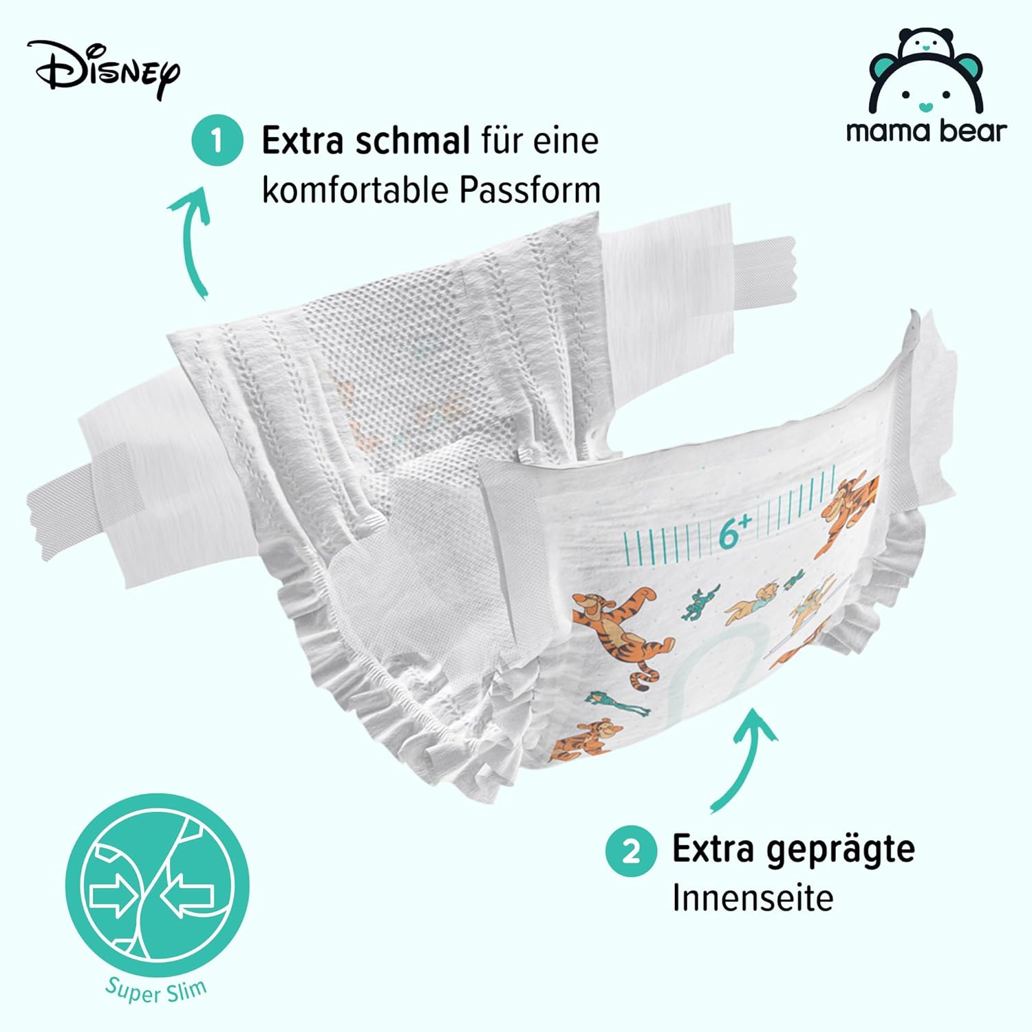 Mama Bear Size 6+ Baby Diapers, 16+ kg, 66 pcs - Image 2