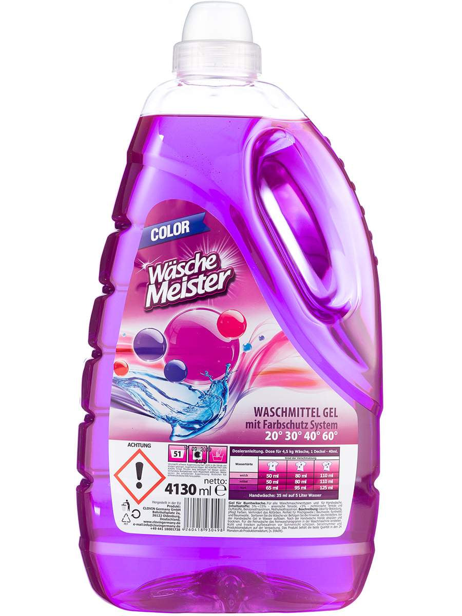 Liquid laundry detergent Wasche Meister Color 4.130 L