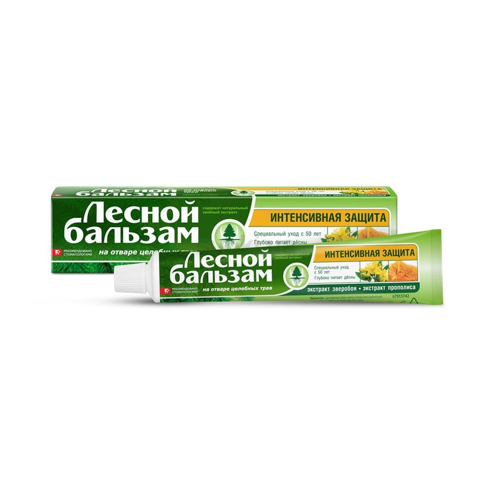 Lesnoy Balsam Intensive Protection Propolis & St. John's Wort Toothpaste, 75 mL
