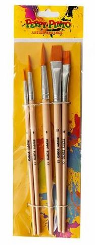 Peppy Pinto Pony Paint Brush Set AB-5, 5 pcs