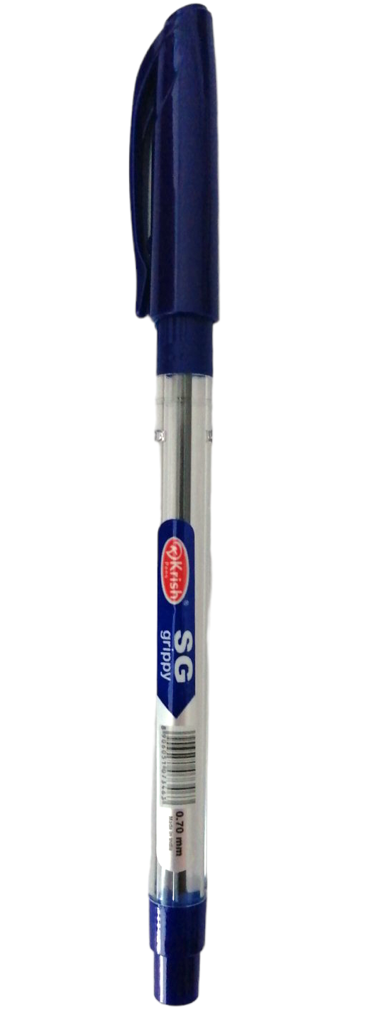 Krish SG Grippy Blue Oil-Based Ballpoint Pen, 0.7 mm