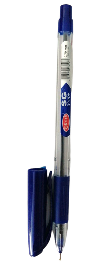Krish SG Grippy Blue Oil-Based Ballpoint Pen, 0.7 mm - Image 2