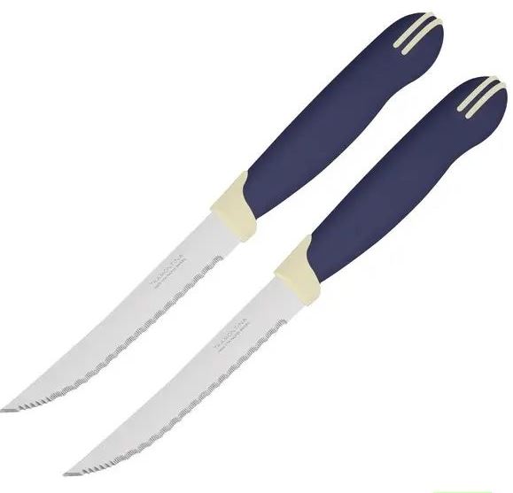 Tramontina Multicolor 23529/215 Steak Knife Set, 2 pcs, 12.7 cm