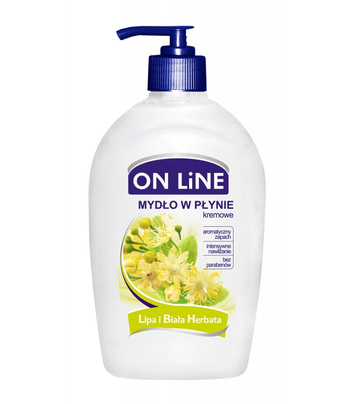 ON LINE Linden & White Tea Liquid Hand Soap, 500 mL
