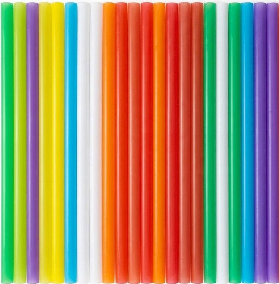 Multicolor Martini Cocktail Straws, 4.8 mm x 12.5 cm, 200 pcs