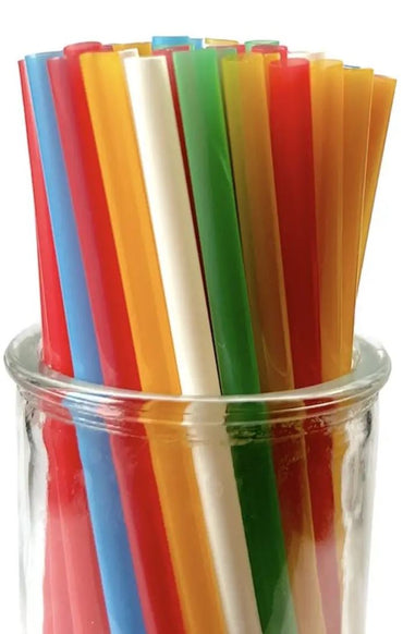 Multicolor Martini Cocktail Straws, 4.8 mm x 12.5 cm, 200 pcs - Image 2