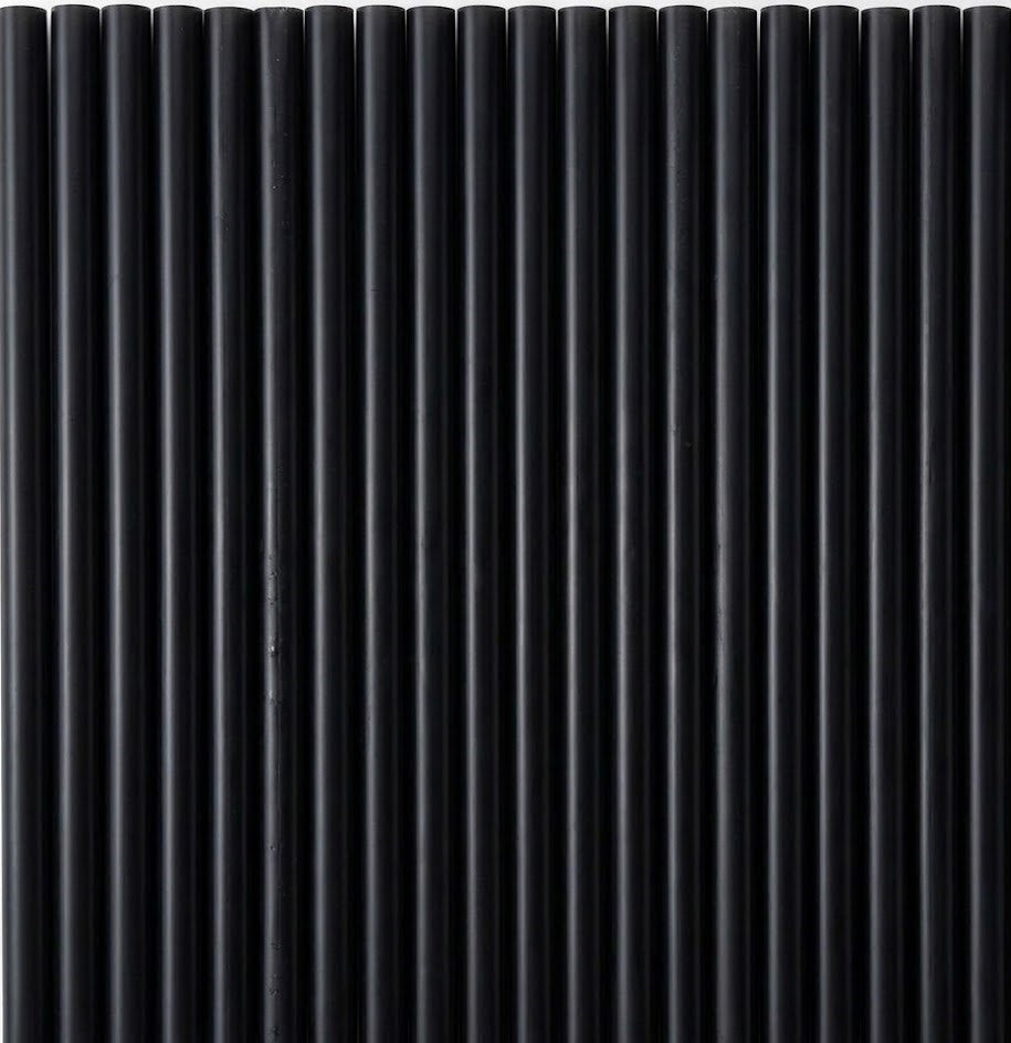 Black Martini Cocktail Straws, 4.8 mm x 12.5 cm, 200 pcs